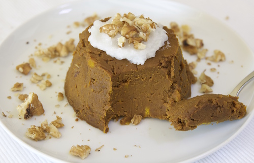 Pastel de calabaza y dátiles