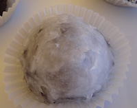 Trufa con glaseado de crema de coco