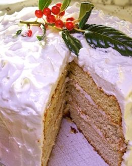 Gâteau blanc de Noël