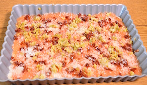 Tarta o pizza en el molde