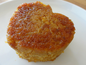 Madalena hecha de boniato y dátil