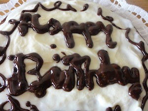 Pastel de aniversario