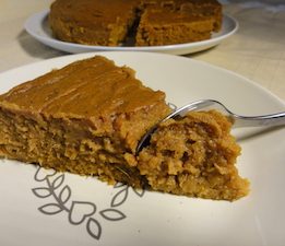Pastel de boniato o calabaza