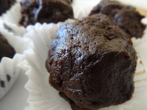 Trufa hecha con dátiles