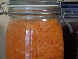 Zanahoria lacto-fermentada